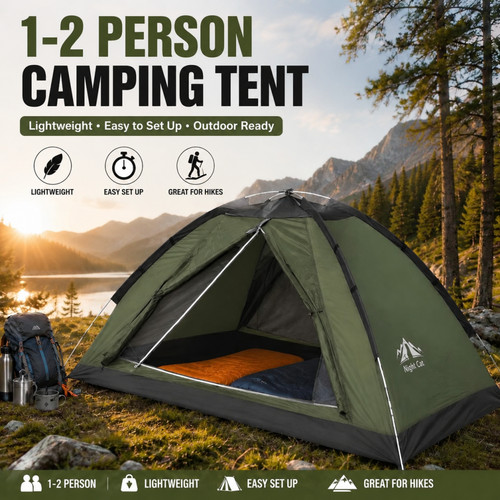 Night cat man - cat, tent