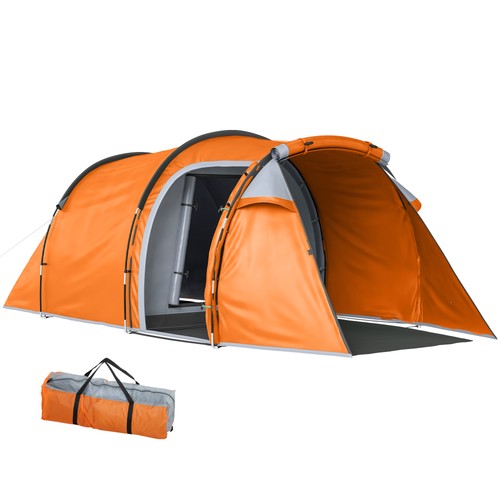 Outsunny man camping - man, tent