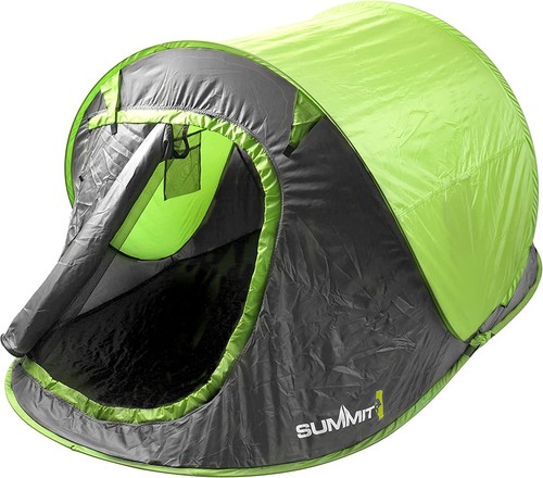 Man pop tent camping - pop, tent,