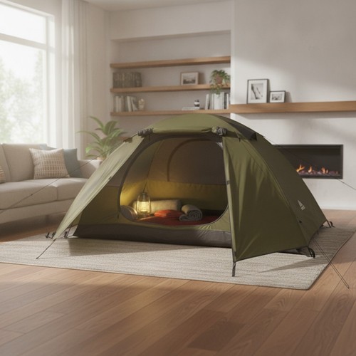 Tent man camping - tent,